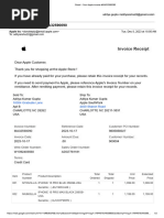 Apple Invoice #MA32590090