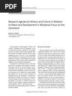 12 Research Agenda on History and Culture in Relation to Peace and Development in Mindanao Focus on the Homeland (1)