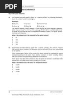 Relevant Costing MCQs - Kaplan Q