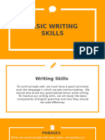 Writing Skills Ppt