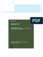 Eurotyp 8 Pragmatic Organization of Discourse in the Languages of Europe Giuliano Bernini (Editor) all chapter instant download