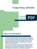 American Foreign Policy 1919-1941