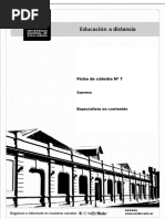 QTE06 - Caffaro, Ma. Marta (2013). Ficha de Cursada Nº 7 Concepto y Clasificación de La Materia