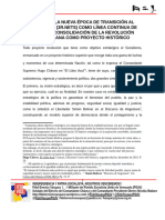 LAS 3R COMO LÍNEA CONTINUA DE AVANCE  Y CONSOLIDACIÓN DE LA REVOLUCIÓN BOLIVARIANA COMO PROYECTO HISTÓRICO (1)