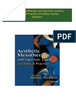 Instant download Aesthetic Mesotherapy and Injection Lipolysis in Clinical Practice 1st Edition Shirley Madhere pdf all chapter