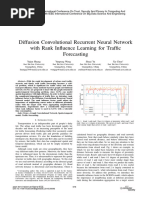 Diffusion Convolutional Recurrent Neural Network with Rank Influence Learning for Traffic Forecasting