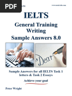 General Training Writing Sample Answers Peter Wright