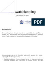 Deckwatchkeeping for Domestic Trade