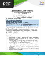 Guía  de actividades y rúbrica de evaluación - Unidad 2 - Fase 5 - Análisis de resultados