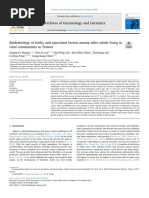 Epidemiology of frailty and associat Source Arch Gerontol Geriatr SO 2019 Nov 18 87 103986