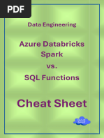 Databricks vs SQL Cheat Sheet