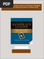 The Numerate Leader: How to Pull Game-Changing Insights from Statistical Data 1st Edition King 2024 Scribd Download