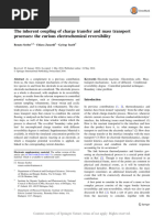 The Inherent Coupling of Charge Transfer and Mass