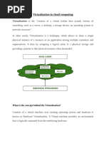 Virtualization in cloud computing