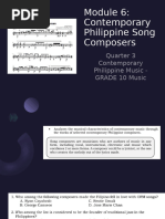 (1) Q3 Module 6 - Contemporary Philippine Song Composers