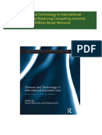 Get Science and Technology in International Economic Law Balancing Competing Interests 1st Edition Bryan Mercurio free all chapters