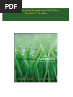 Fundamentals of Investments 5th Edition Bradford D. Jordan 2024 Scribd Download