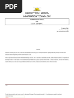 Grade 10 Information Technology Curriculum