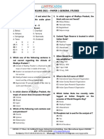 Mppsc Pre Paper 2021 p