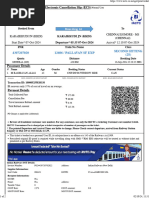 Ticket Cancellation From Kkdi to Pdkt