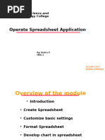 Operate Spreadsheet Application