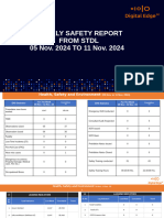 Weekly Safety Report- Stdl -05 Nov. - 11 Nov. 2024