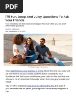 175 Fun, Deep And Juicy Questions To Ask Your Friends _ YourTang