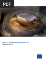 Trumpf Brochure Lasers for Medical Device Manufacturing