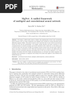 MgNet-- 通过多重网格方法构造卷积神经网络 2019