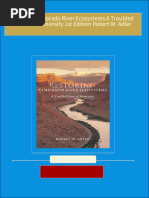 7844Restoring Colorado River Ecosystems A Troubled Sense of Immensity 1st Edition Robert W. Adler 2024 scribd download