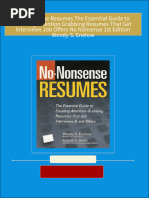 Where can buy No Nonsense Resumes The Essential Guide to Creating Attention Grabbing Resumes That Get Interviews Job Offers No Nonsense 1st Edition Wendy S. Enelow ebook with cheap price