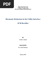 Harmonic Reduction in the Utility Interface SCR Rectifier