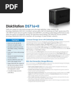 Synology DS716 PlusII Data Sheet Enu