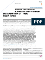 Clinical and immune responses to neoadjuvant fulvestrant with or without enzalutamide in ERHer2− breast cancer