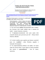 160 frases motivadores para o Empreendedores