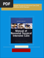 Full Download Manual of Neonatal Surgical Intensive Care 2nd Edition Anne Hansen PDF DOCX