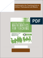 [Ebooks PDF] download Making Sense of Mathematics for Teaching Girls in Grades K 5 1st Edition Thomasenia Lott Adams full chapters