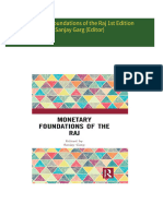 PDF Monetary Foundations of the Raj 1st Edition Sanjay Garg (Editor) download