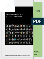 Transition Elements Chemistry a Level