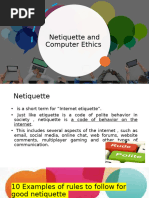 Netiquette and Computer Ethics