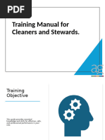 Proposed Training Manual Draft for Cleaners and Stewards