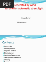 Energy generated by wind turbine automatic street light-1