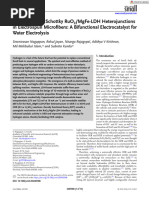 Small - 2024 - Nagappan - Tailoring Mott Schottky RuO2 MgFe‐LDH Heterojunctions in Electrospun Microfibers a Bifunctional