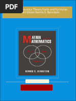 Matrix Mathematics Theory Facts and Formulas Second Edition Dennis S. Bernstein all chapter instant download