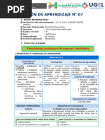 SESIÓN DE APRENDIZAJE  matematica rossy 2 segundo grsdo llacon