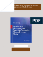 Full download Developing Metacognitive Teaching Strategies Through Lesson Study Cheng pdf docx