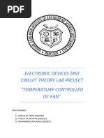 TEMPERATURE CONTROLLED DC FAN project in proteus