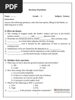 Grade 5 Sci Revision Worksheet