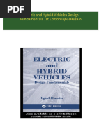 Electric and Hybrid Vehicles Design Fundamentals 1st Edition Iqbal Husain 2024 Scribd Download