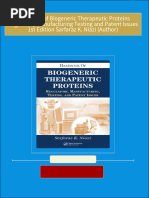 Download full Handbook of Biogeneric Therapeutic Proteins Regulatory Manufacturing Testing and Patent Issues 1st Edition Sarfaraz K. Niazi (Author) ebook all chapters